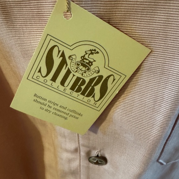 Men's Stubbs Western Wear Light Peach Banded Color Size XL Long Sleeve Shirt XL - Picture 4 of 9